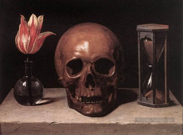 Philippe de Champaigne œuvres - Nature morte avec un crâne Philippe de Champaigne